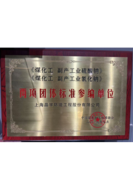 《煤化工副產工業硫酸鈉》《煤化工副產工業氯化鈉》（2019年）兩項團體標準參編單位